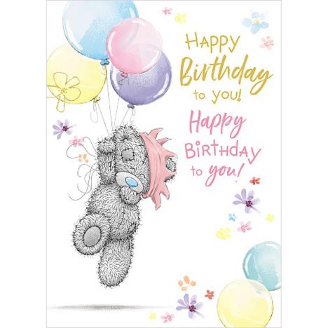 Bear Holding Balloons Me to You Bear Birthday Card £1.79